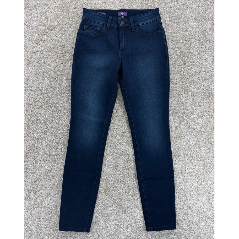 NYDJ Alina Legging Jeans Women's 4 Petite Blue Deep Indigo Skinny Lift Tuck NWOT